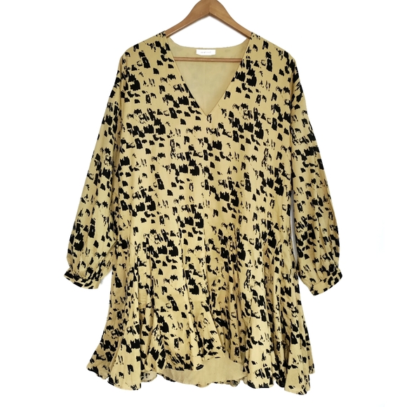 EUC Anine Bing Peyton Dress Painterly Leo Medium - Picture 6 of 10